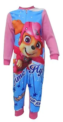 Paw Patrol Skye Pink Fleece Feel One Piece Sleepsuit Pyjamas 18-24 Months • £10.80