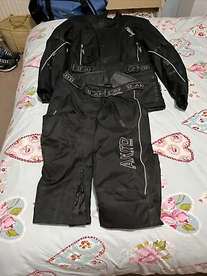 Akito Textile Motorcycle Jacket And Trousers Medium With Body Armour • $55.49