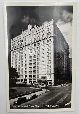 Postcard OR Meier And Frank Bldg Sawyers Portland Oregon RPPC Unused • $11.95