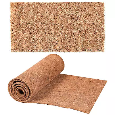 Planter Basket Cuttable Coco Carpet Palm Mat Fiber Sheet Coconut Coir Liner • £31.49