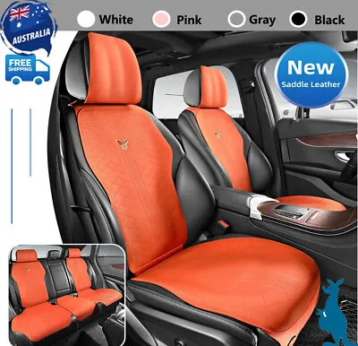 For Holden Seat Cover Full Set Saddle Leather Car Front Back Split Bench Cushion • $131.10