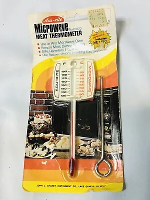 Microwave Meat Thermometer Metric And Standard Vintage Acurite Kitchen Gadget • $7.58