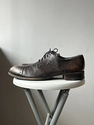 Vintage Moma Leather Oxford Italian Archival Avant Garde Lace-Up Shoes Size 43 • $100