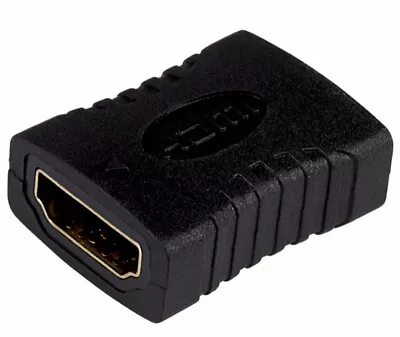 Maplin Premium HDMI Female To HDMI Female Coupler - Black • £5