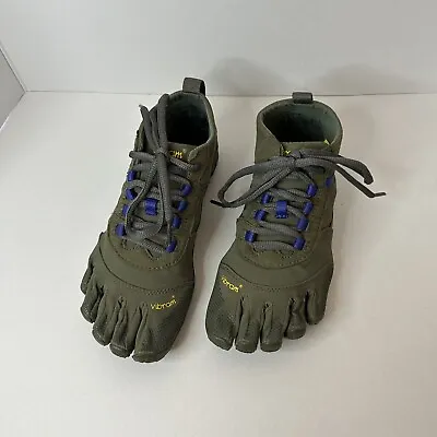 Vibram FiveFingers V-Trek Size 6.5-7 M EU 36 Women's Trail Shoes Military Purple • $59.50