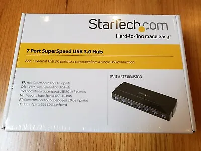 Brand New Sealed StarTech.com 7 Port SuperSpeed USB 3.0 Hub Part #: ST7300USB3B • $50