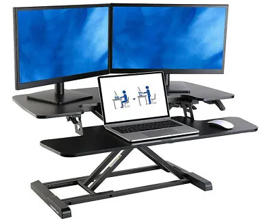 Standing Desk Converter Stand Up Desk Riser 33  Adjustable - New • $77