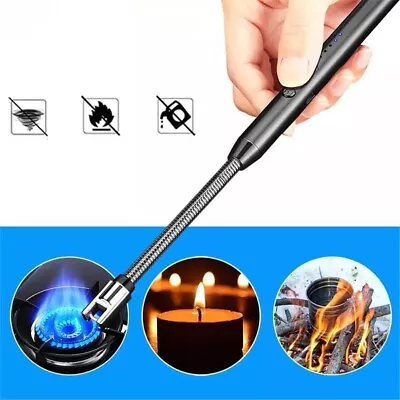 Kitchen Gas Stove Arc Lighter Hook Windproof Plasma Flameless Candle Electric • £5.99