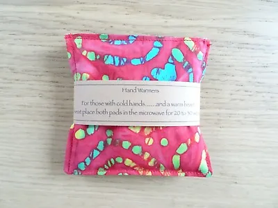 Batik Hand Warmers Pocket Warmers Microwaveable Birthday Christmas Gift • £7.25