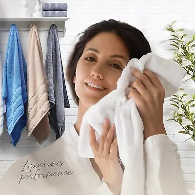 4X Extra Large Jumbo Bath Sheets 100% Premium Egyptian Cotton Soft Towel 500 GSM • £11.49