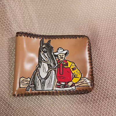 1940s Vintage Children's Bi-Fold Wallet Cowboy Western Horse Toy • $39