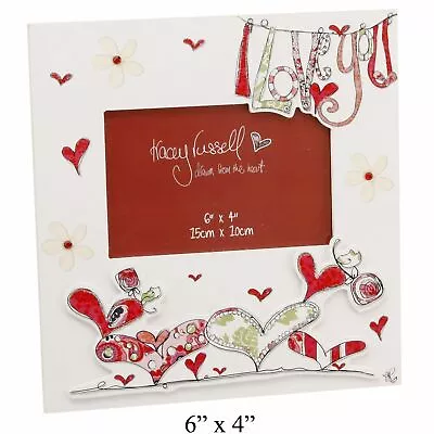 Tracey Russell MDF 'I Love You' Photo Frame - Valentine's Day Gift Keepsake • £11.49