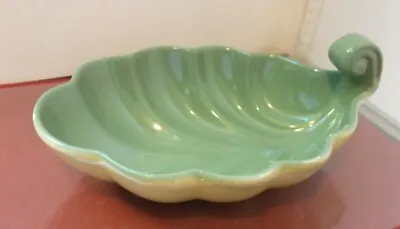 £12 • Buy Blue Waters  Pottery  Bovey Tracey Leaf Dish 21 Cm