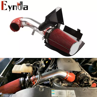 4  Cold Air Intake System+Heat Shield For 99-06 GMC/Chevy V8 4.8L/5.3L/6.0L RED • $52.89