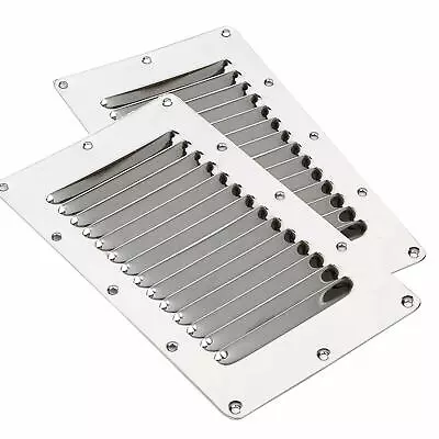 2X Stainless Steel Boat Vent  Marine 13 Slots Cover Louvered Ventilation • $12.35