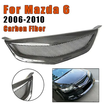 For Mazda 6 Front Grille Grill 2006 2007 2008 2009-2010 Carbon Fiber 1PC US • $124