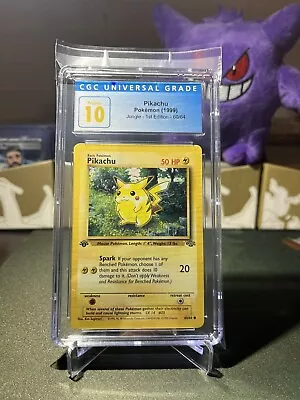 $169.99 • Buy Pikachu 1st Edition Jungle PSA 10 1999 Pokemon #60 [60/64] CGC 10 GEM MINT