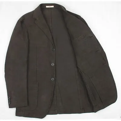 BOGLIOLI COAT Men's Solid Brown Designer Jacket Sport Blazer Cotton S • £145.88
