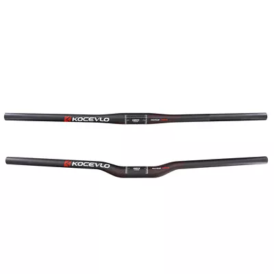 KOCEVLO Carbon Fiber Bicycle Handlebars 31.8mm Mountain Bike Flat Bar/Riser Bar • $32.70