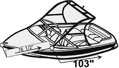 7.6oz BOAT COVER MASTERCRAFT X-15 W/ ZFT TOWER W/O SWPF 2007-2011 • $1007.95