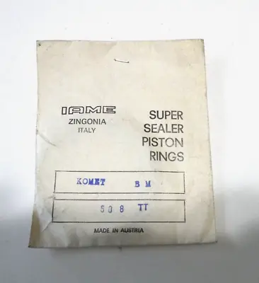 Vintage IAME Super Sealer Piston Rings KOMET BM 50. 8 TT  GO KART PARTS • $19.99