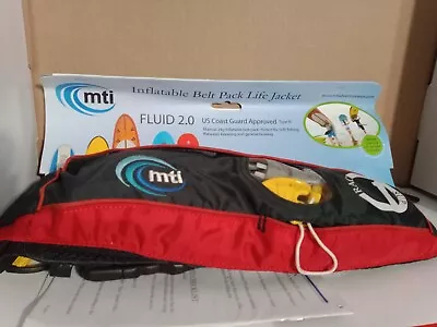 $139 MTI Inflatable Belt Pack Life Jacket Type 3  PFD Kayak Boating Paddle Board • $65