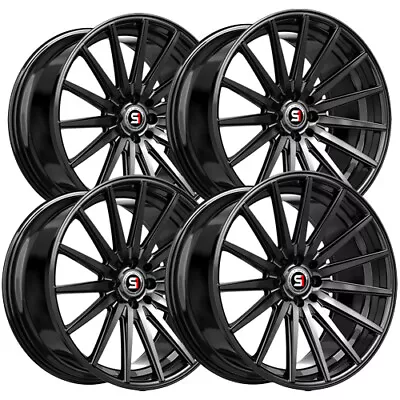 (Set Of 4) Spec-1 SP-69 17x7.5 4x100/4x4.5  +42mm Gloss Black Wheels Rims • $793.60