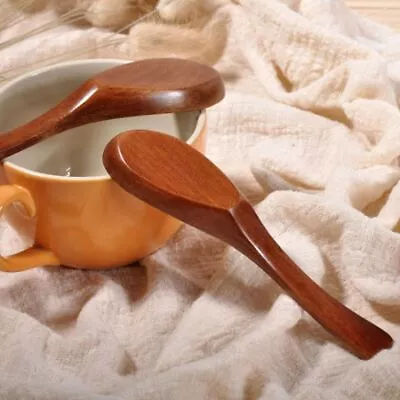 $5.92 • Buy Eating Wooden Dinnerware Elegant Soup Spoons Kitchen Utensil Cutlery Scoop