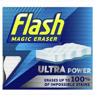 Flash Magic Eraser Ultra Power Sponge Removes Tough Stains Marks & Scuffs 100% • £5.49