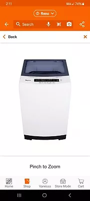 3.0 Cu. Ft. Compact Top Load Washer In White • $400