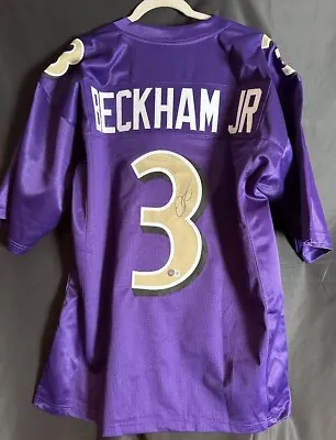 Odell Beckham Jr. Signed Baltimore Ravens Custom Jersey (Beckett) • £115.61