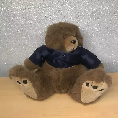Vintage Trudy Toys BROWN Teddy Bear Stuffed Animal Plush Toy Sitting Big Feet 8  • $15.59