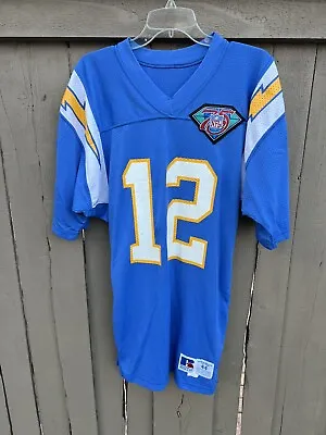 Vintage Russell Athletic San Diego Chargers #12 Stan Humphries Jersey - 44 Large • $199.99