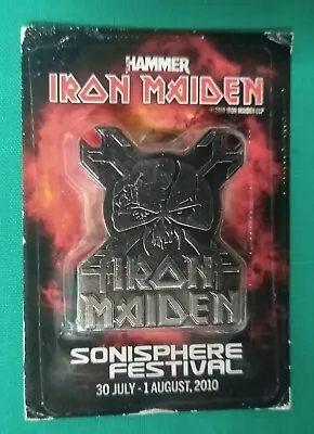 Iron Maiden - Metal Hammer Metal Badge 2010 Sonisphere Festival • $8.99