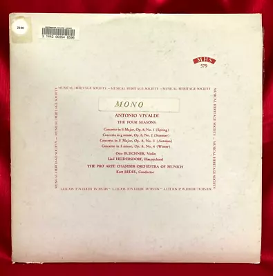 Mhs Lp - Antonio Vivaldi:  The Four Seasons • $8.88