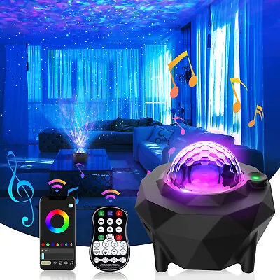 £14.99 • Buy Galaxy Star Projector Light LED Ceiling Starry Night Wave Ocean Space Music Lamp