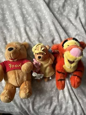 Disney Teddy Soft Toys  Winnie The Pooh  Tiger And Eeyore • £10