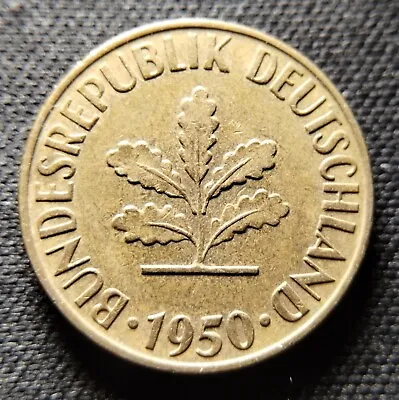 Germany 5 Pfennig 1950-D • $2.42