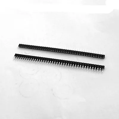 12pcs 1 X 40 Pin Single Round 2.54 Round Female Machine Pin Header Connector • $3.58