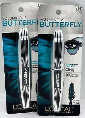 L'Oreal Voluminous Butterfly Fanned Out Volume Mascara SET  OF 2 CHOOSE • $14.99