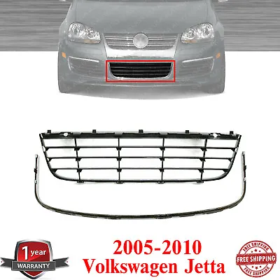 Front Bumper Grille + Chrome Trim For 2005-2010 Volkswagen Jetta • $63.23