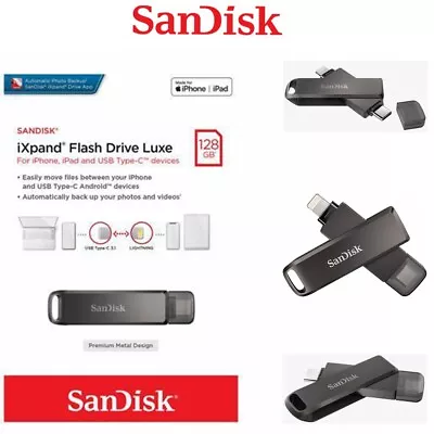 USB SanDisk IXpand Flash Drive Luxe USB Type-C For IPhone & Android • $69.95