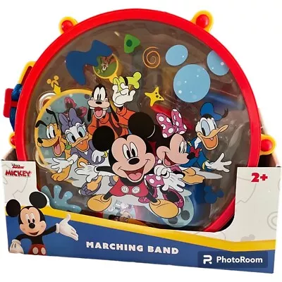 Disney Junior Mickey Mouse Toy 10 Piece Marching Band Drum Set New Sealed Box • $15