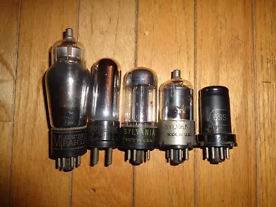 Lot Of 5 Electronic Radio Tubes No. 1N5 GT/G 35Z5 GT 6SS7 CX299 I7 • $5.99