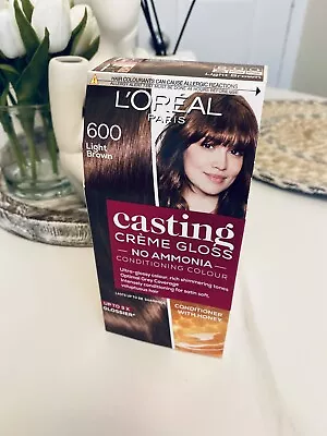 Loreal Paris Casting CrÈme Gloss No Ammonia 600 Light Brown Conditioning Colour • £6.95