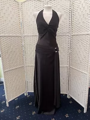 Yve London Long Elegant Black Elegant Special Occasion Dress Size 14=== • £49.99