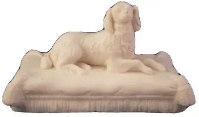 Antique Minton Porcelain Parian Spaniel Dog On Pillow Figurine Figure Mintons • $359.20