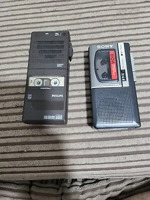 £25 • Buy Vintage Phillips Pocket Memo Voice Recorder (285 Mini) With Tape And Sony M 750v