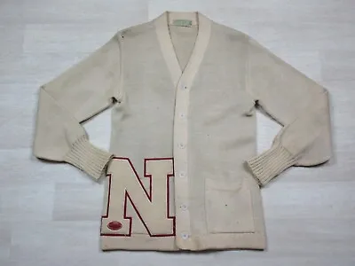 Vintage Imperial Official Award School Letter  N  Sweater Men's (36) 1960's Wool • $39.60