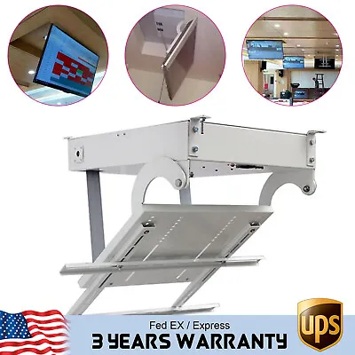 $420 • Buy Electric Motorized Flip Down Pitched Roof Ceiling TV Bracket Mount For 32  - 70 